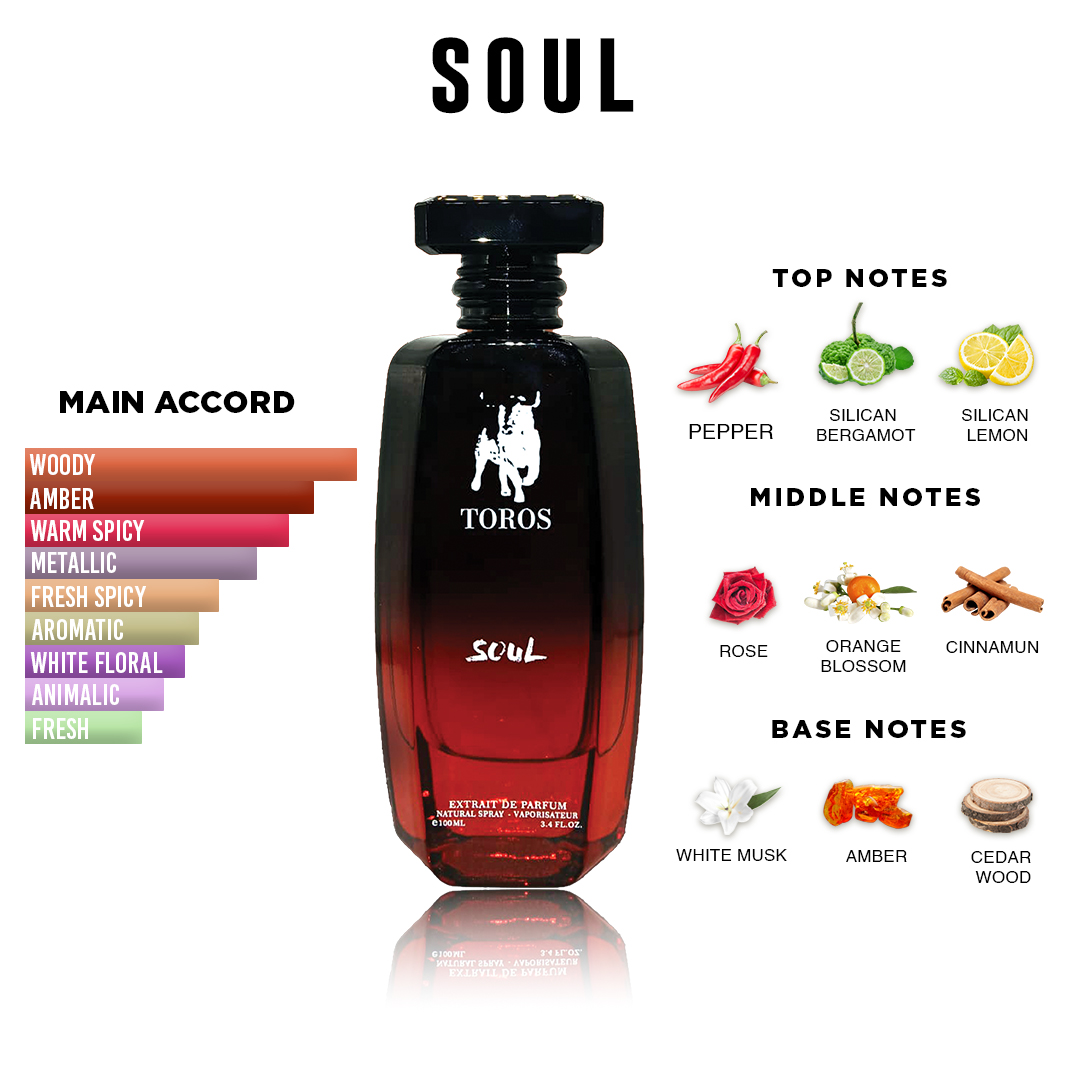 Toros Soul Perfume – Warm Woody & Amber Extrait de Parfum (100ml)